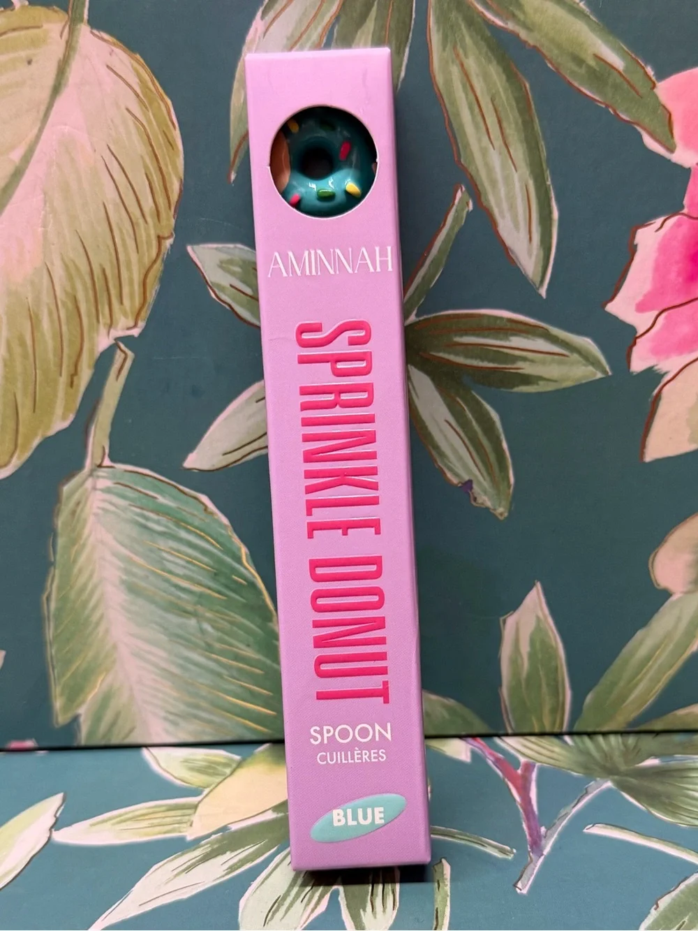 Aminnah Sprinkle Donut Body Butter Spoon Blue NIB